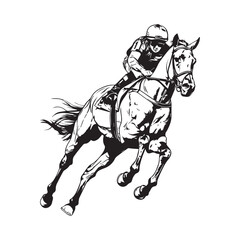 Horse Racing Vector Images. horse and rider on a horse