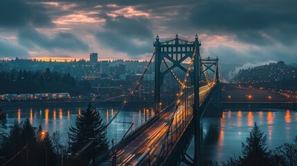 Bridge on the river city