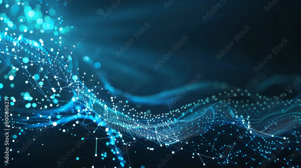 Aufkleber representing a virtual concept, this abstract artwork showcases artificial intelligence against a te