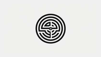 circle lines logo, white background