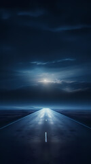 a long road leading into the distance