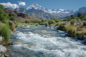 river in the mountains