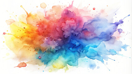 Colorful Watercolor Splash Art