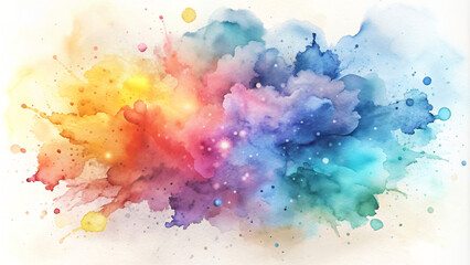 Colorful Watercolor Splash Art