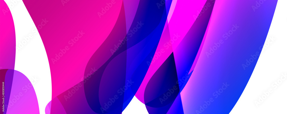 Poster a symmetrical purple and blue abstract background with a white border. the design features shades of