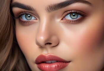 Naklejka premium A Portrait Of Breathtakingly Gorgeous, Exotic, Beautiful Woman. 
