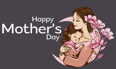 Happy Mother days Design background 