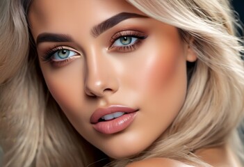 Fototapeta premium A Portrait Of Breathtakingly Gorgeous, Exotic, Beautiful Woman. 