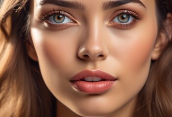 A Portrait Of Breathtakingly Gorgeous, Exotic, Beautiful Woman.
