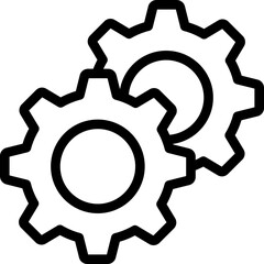Setting Gear Line Icon