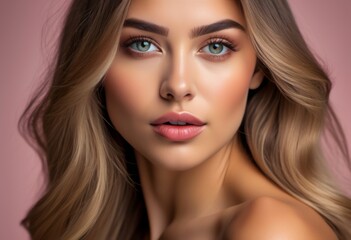 Obraz premium A Portrait Of Breathtakingly Gorgeous, Exotic, Beautiful Woman. 