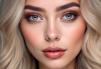 Fototapeta premium A Portrait Of Breathtakingly Gorgeous, Exotic, Beautiful Woman. 