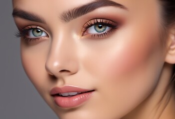 Naklejka premium A Portrait Of Breathtakingly Gorgeous, Exotic, Beautiful Woman. 