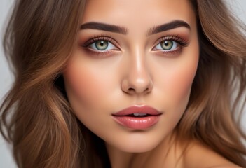 A Portrait Of Breathtakingly Gorgeous, Exotic, Beautiful Woman.
