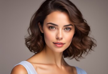 Fototapeta premium A Portrait Of Breathtakingly Gorgeous, Exotic, Beautiful Woman. 