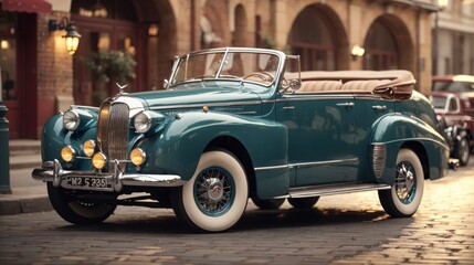 vintage car on the street