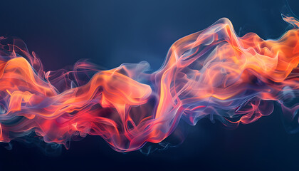dark abstract background with colorful smoke