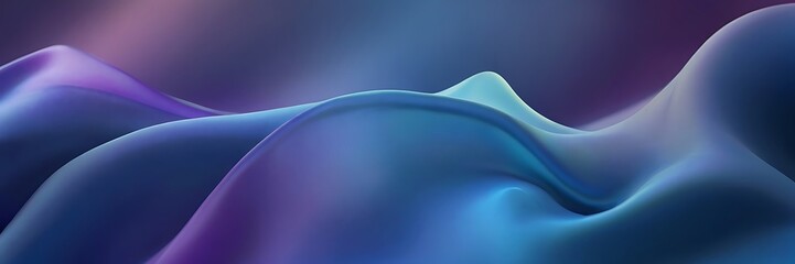 Gradient Blue And Purple Silk Fabric Background A Stunning 3d Render