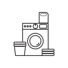 Washing clothes, washing powder, clothes and washing machine sign