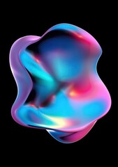 holographic blob shape
