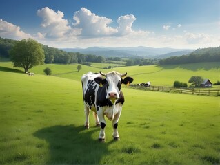 cows on a meadow
