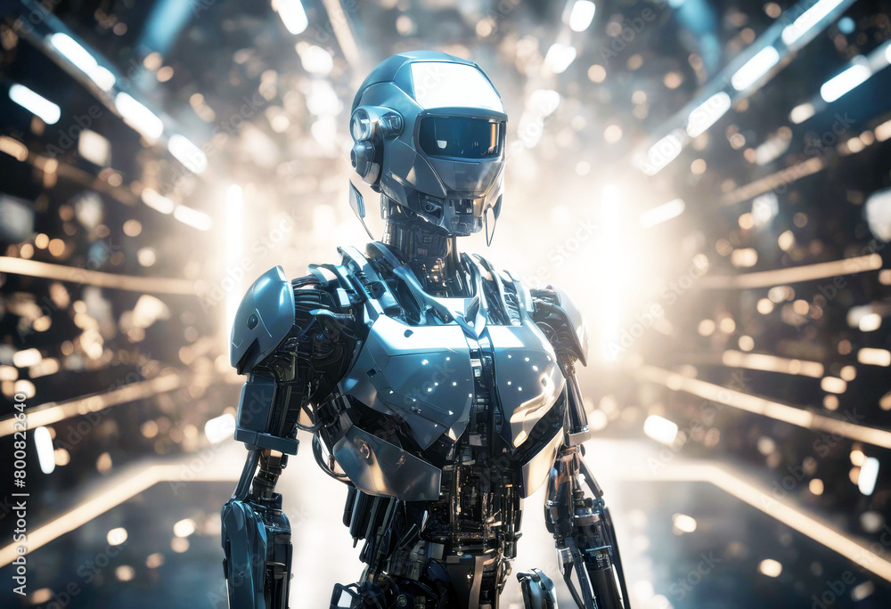 Poster 'image conceptual rendering 3d concept intelligence artificial ai computer circuit technology board 