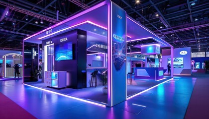a booth electronic technology industry