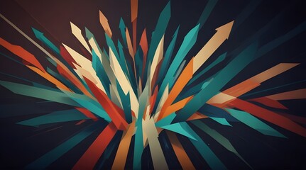 Abstract arrow direction illustration copy space  .Generative AI