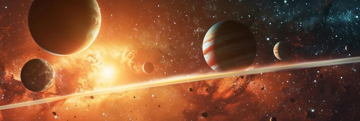 Obraz premium Astronomers are using AIenhanced telescopes to discover exoplanets and study distant galaxies, a hitech concept