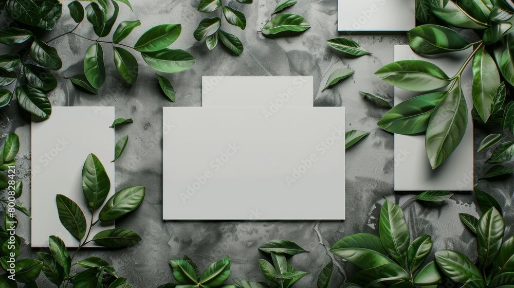 Poster customizable blank mockup of botanical garden labels designed to match your gardens color scheme and