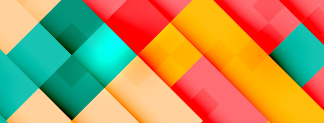 a colorful background with red , yellow , and green squares . High quality