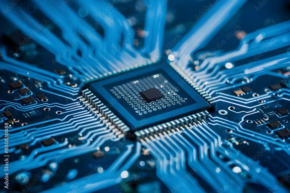 Poster circuit board motherboard microchip computer hardware integrated semiconductor processor