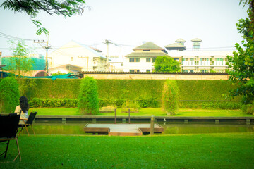 Green Garden Landscapes in Thai Parks: Ideal for a Relaxing Getaway