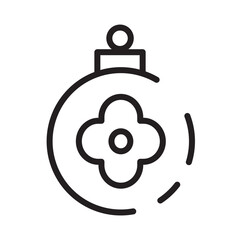 Ball Xmas Decoration Line Icon