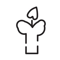 Light Winter Xmas Line Icon