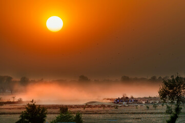 sunset and sunrise landscape photos 