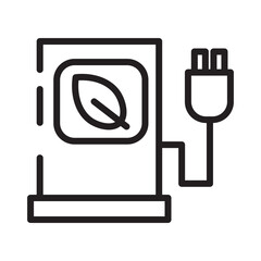 Energy Power Station Line Icon