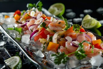 chilled seafood ceviche