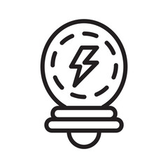 Bulb Energy Light Line Icon