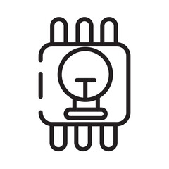 Energy Power System Line Icon