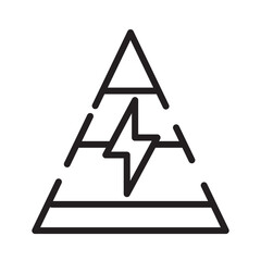 pyramid energy power line icon