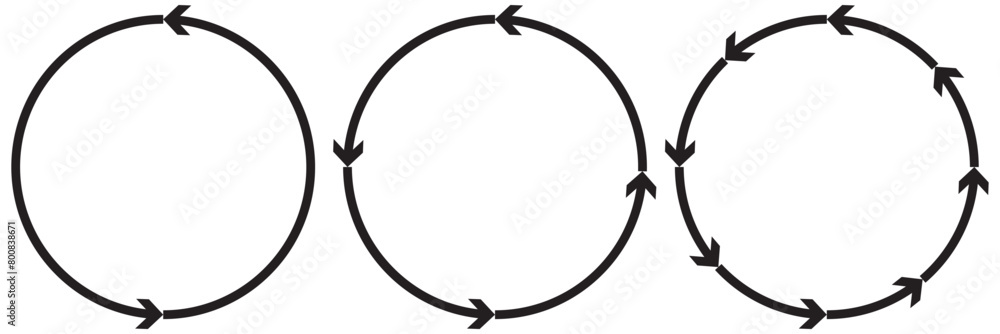 Poster clockwise or anticlockwise high quality loop icon. vector illustration of two round arrows symbol is