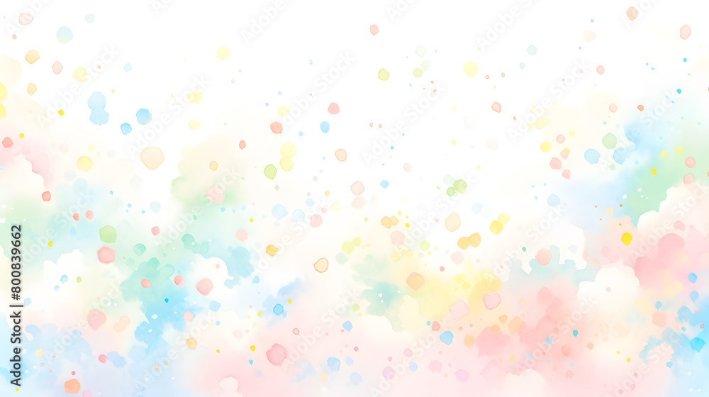 Sticker digital retro watercolor dots abstract graphic poster background