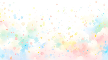 Digital retro watercolor dots abstract graphic poster background