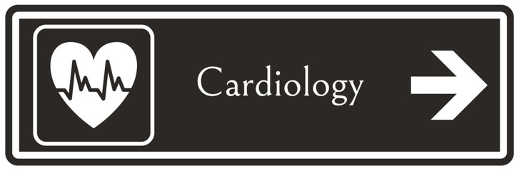 Hospital way finding sign cardiology