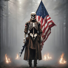 skull USA soldier