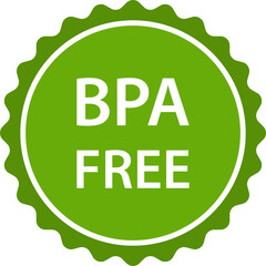 BPA FREE  bisphenol A and phthalates free icon non toxic plastic sign for graphic design, logo, website, social media, mobile app, UI illustration