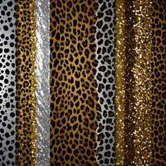 glitter leopards patterns
