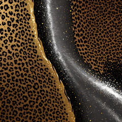 glitter leopards patterns