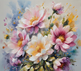 bouquet of pink flowers